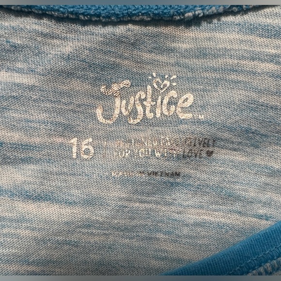 JUSTICE bundle of 2 long sleeve tees for girls/size 16 - Picture 6 of 13